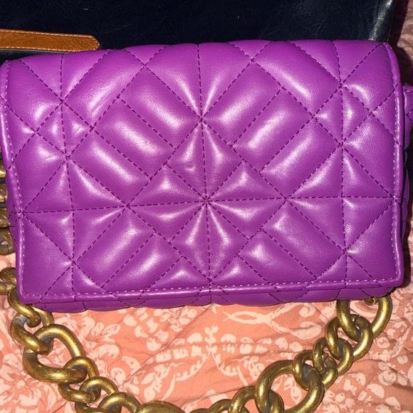 Zara Handbags - Zara Purple Quilted Crossbody Bag